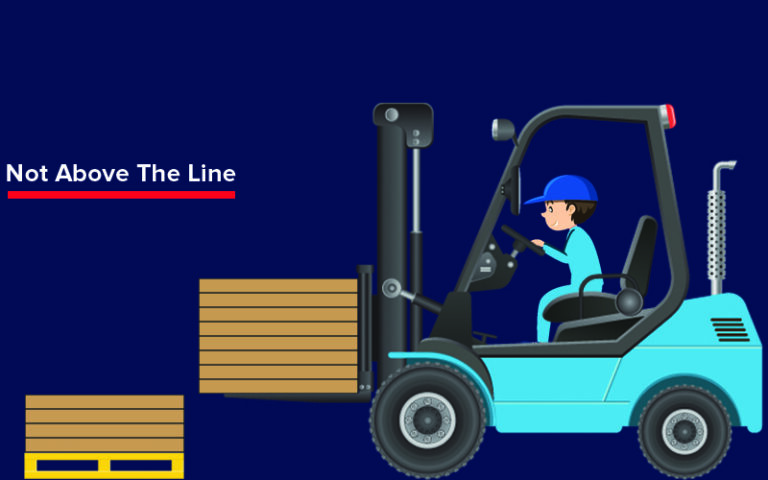 Not above the line pallet